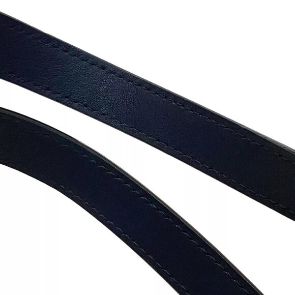 Auth JIMMY CHOO Bria Tote - Navy Leather Tote Bag authentic - Picture 6 of 9